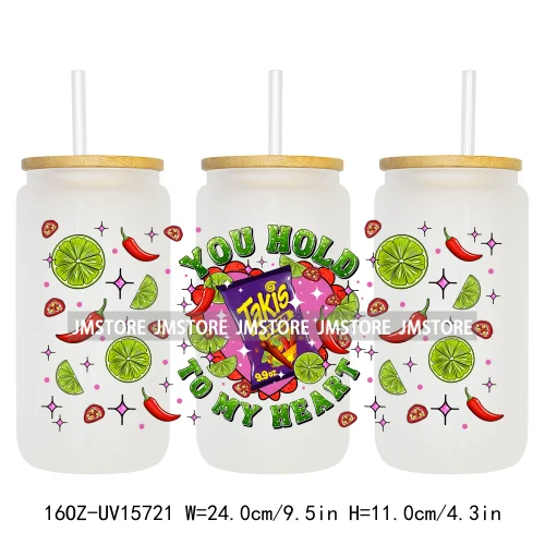 Funny Horror Halloween Characters UV DTF Wraps Transfer Sticker Selfadhesive Waterproof High Quality For 16OZ Libbey Glass Can