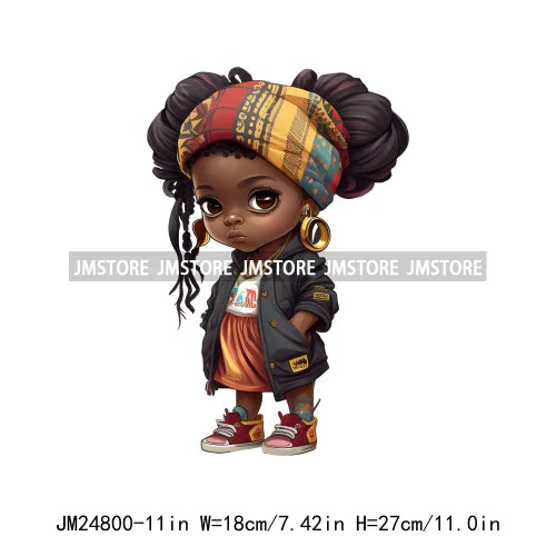 Fashion Kente Headwrap Turban Women Prints Camo Cool Black Hip Hop Boy Iron On DTF Transfers Stickers Ready To Press For Clothes