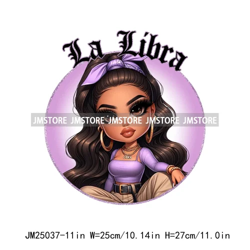 3d Custom Headband Hispanic Zodiac Girls Latina Constellation Lady DTF Iron On Transfers Stickers Ready To Press For T-shirts