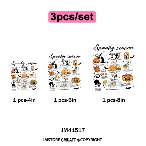 Cute Soda Can Energy Drink Boo Ghost Coquette Spooky Halloween Iron on DTF Washable Transfer Sticker Ready to Press for Clothing