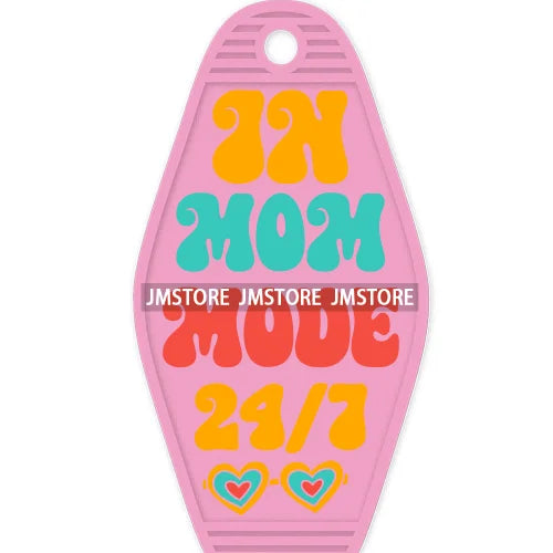 Good Moms Say Bad Words High Quality WaterProof UV DTF Sticker For Motel Hotel Keychain Positive Motivational Saying