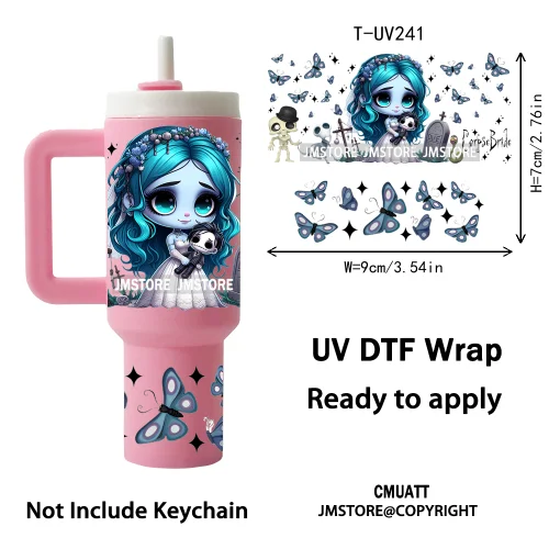 Cute Cartoon Princess Friends Wholesale Bulk UV DTF Wraps Ready To Apply Transfer Stickers Waterproof For Mini Tumbler Keychain