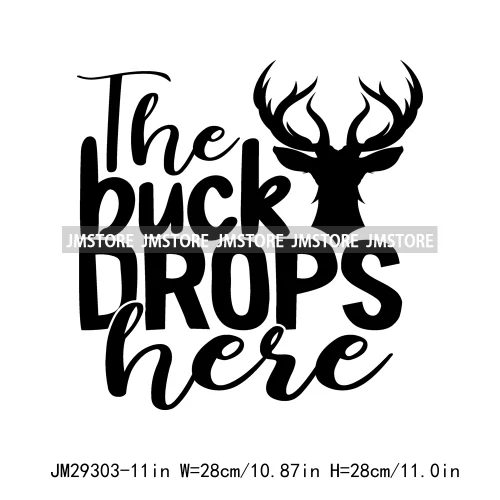 Hunting Club Life Season Hunter Deer Duck Ready Aim Printing Iron On DTF Transfers Stickers Ready To Press For Sweatshirt Bags