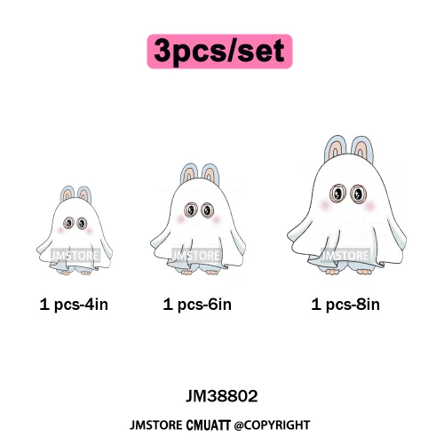 Retro Laboo Halloween Horror Character Washable Printing Iron on DTF Heat Transfers Stickers Ready to Press for Clothes Bags