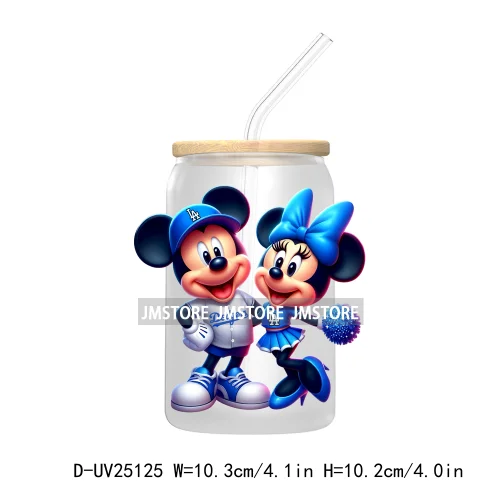 Cartoon Mouse Couple Valentine UV DTF Transfer Stickers Decals For Libbey Cold Cups Mugs Durable Waterproof Custom Logo Labels