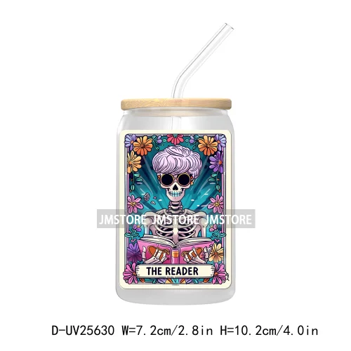 The Witch Tarot Card UV DTF Transfer Stickers Decals For Libbey Cold Cups Mugs Durable Waterproof Custom Logo Label Gothic Vibes