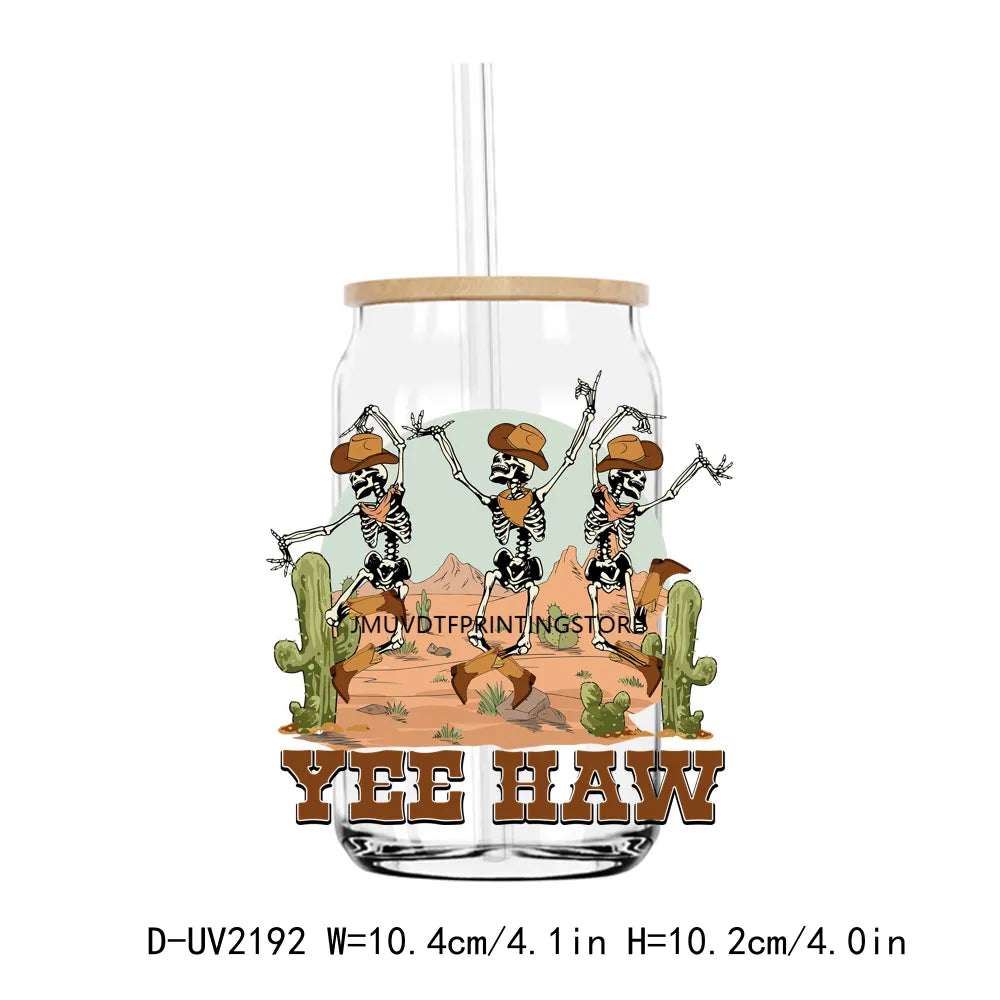 Howdy Pumpkin Boo Haw Halloween Momster UV DTF Transfers Stickers Decals For Libbey Cold Cups Mugs Tumbler Waterproof DIY Craft