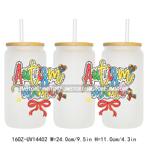 Retro Mama Coquette Bow UV DTF Stickers Ready to Transfer Cup Wrap Custom Labels DIY Craft For Libbey Can Glass Tumblers Mugs