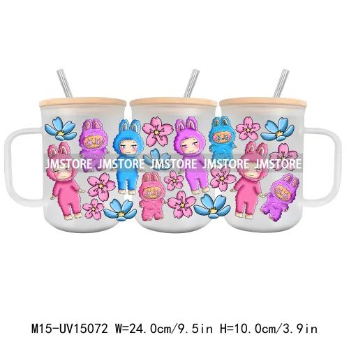 Sports Cartoon Characters UV DTF Cup Wrap Ready To Apply Waterproof High Quality Custom Prints For 15OZ Glass Mug Cup Tumbler