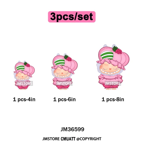 New Coquette Cartoon Monster Friends Costume Girly Kids Love Iron On DTF Transfer Stickers Designs Ready To Press for Clothing