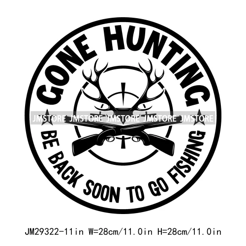 Hunting Club Life Season Hunter Deer Duck Ready Aim Printing Iron On DTF Transfers Stickers Ready To Press For Sweatshirt Bags