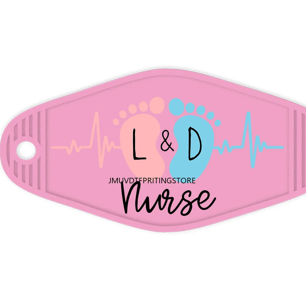 Nicu Nurse Respiratory Therapy High Quality WaterProof UV DTF Sticker For Motel Hotel Keychain Emergency Department