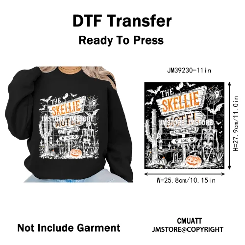 Funny Cute Ghost Preppy Spooky Season Sarcastic Halloween Iron on DTF Washable Transfers Stickers Ready to Press for T-shirts