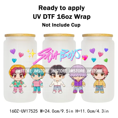 Demon Hunters Movie Kpop Lover Gift Anime Fan UV DTF Stickers Ready To Transfer Cup Wrap Custom DIY Craft For Libbey Can Glass