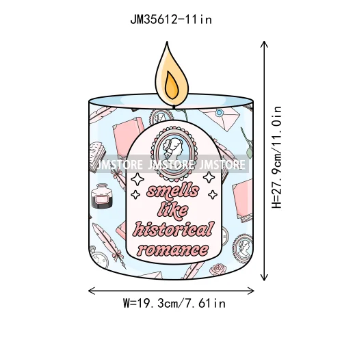 Smells Like Dark Romance Book Club Bookish Positive Quotes Iron on DTF Washable Transfers Stickers Ready to Press for Clothing
