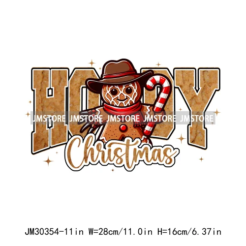 Horror Merry Creepmas Sorry Santa I've Been Feral Howdy Christmas Iron On DTF Transfers Stickers Ready To Press For T-shirts