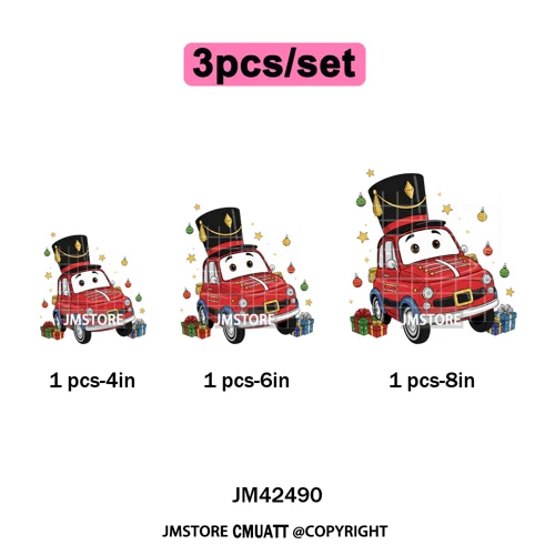 Glasses Cartoon Princess Animal Christmas Brushstroke Festive Vibes Iron on DTF Transfers Stickers Ready to Press for Hoodies