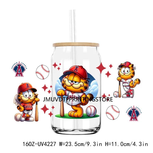 Cartoon Couple 16OZ UV DTF Cup Wrap Transfers Stickers Mouse And Friends Custom Labels DIY Waterproof Logo For Libbey Glass Can