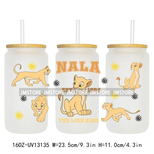 Cartoon Characters Family Trip 16OZ UV DTF Cup Wraps Ready To Apply Waterproof Transfer Stickers For Libbey Glass Can Tumbler