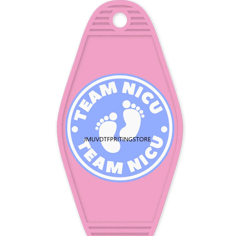 Nicu Nurse Respiratory Therapy High Quality WaterProof UV DTF Sticker For Motel Hotel Keychain Emergency Department