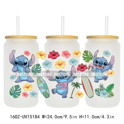 Cartoon Girl Coquette Bow UV DTF Stickers Ready to Transfer Cup Wrap Custom Labels DIY Craft For Libbey Can Glass Tumblers Mugs