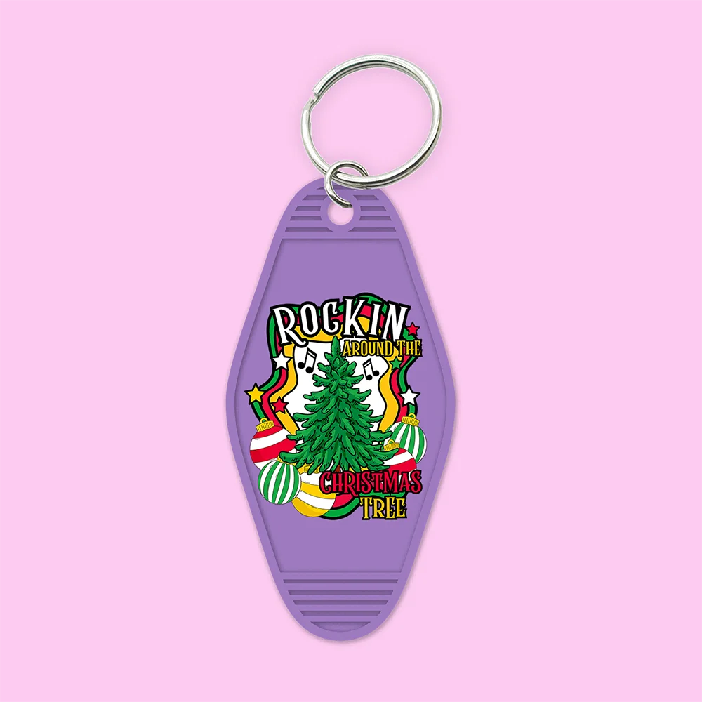 Tis The Season Spanish Mexican Christmas High Quality Durable WaterProof UV DTF Sticker Logo For Motel Hotel Keychain