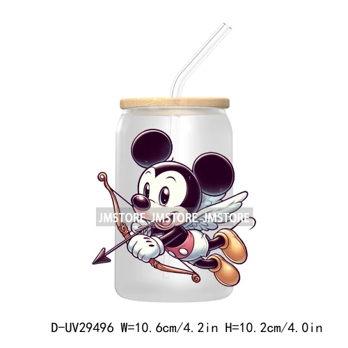 Cute Cartoon Baby Girls Kids Characters UV DTF Transfer Stickers Decals For Libbey Cold Cups Mugs Tumbler Princess Mouse Friends