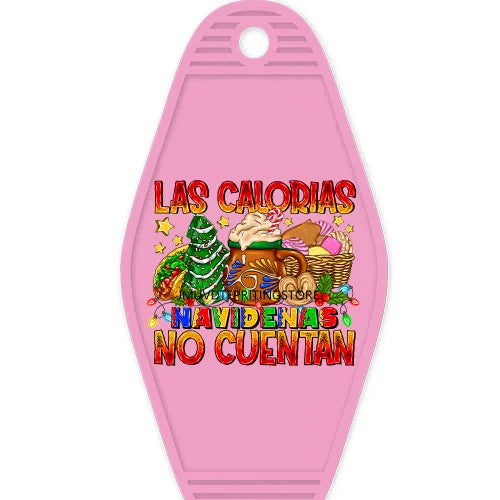Tis The Season Spanish Mexican Christmas High Quality Durable WaterProof UV DTF Sticker Logo For Motel Hotel Keychain