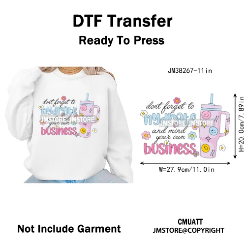 Funny Bookish Things Kindle Girlie TBR Read Books Lover Positive Quotes Iron on DTF Transfer Stickers Ready to Press for Textile