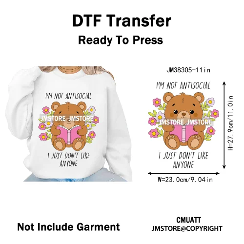 Cute Summer Book Picnic Kindle Club Beach Reading Bookish Vacation Iron on DTF Transfer Stickers Ready to Press for Clothes Bags