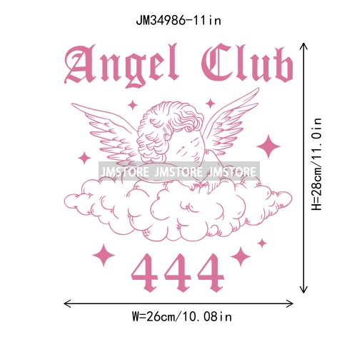 Funny Heart Love Numbers Sweet Valentine Cupid Baby Angel Club Iron On DTF Transfers Stickers Ready To Press For Sweatshirts