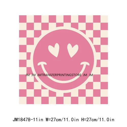 Iron On Love More Cupid Vibes Transfer Decals Self Love Club Pink XOXO Valentine's Day DTF Heat Press Stickers For Clothing Bags