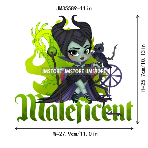 Colorful In My Era Wicked Cartoon Princess Evil Queen Washable Iron on DTF Transfers Stickers Diy Ready to Press for Sweatshirts