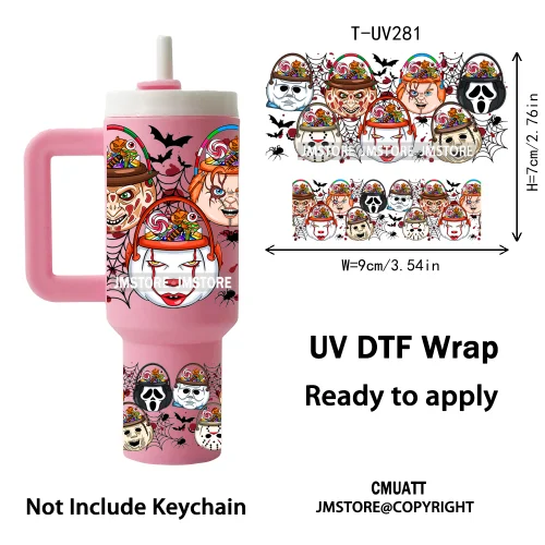 Cute Cartoon Princess Friends Wholesale Bulk UV DTF Wraps Ready To Apply Transfer Stickers Waterproof For Mini Tumbler Keychain