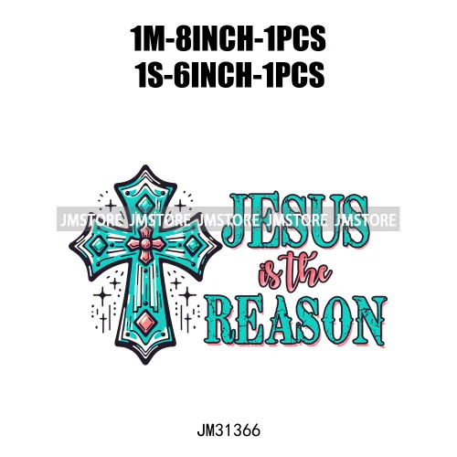 Be The Light Bible Verse Jesus Cross Christ Floral Religious Faith Motivational Spirit Iron On DTF Transfer Stickers For T-shirt