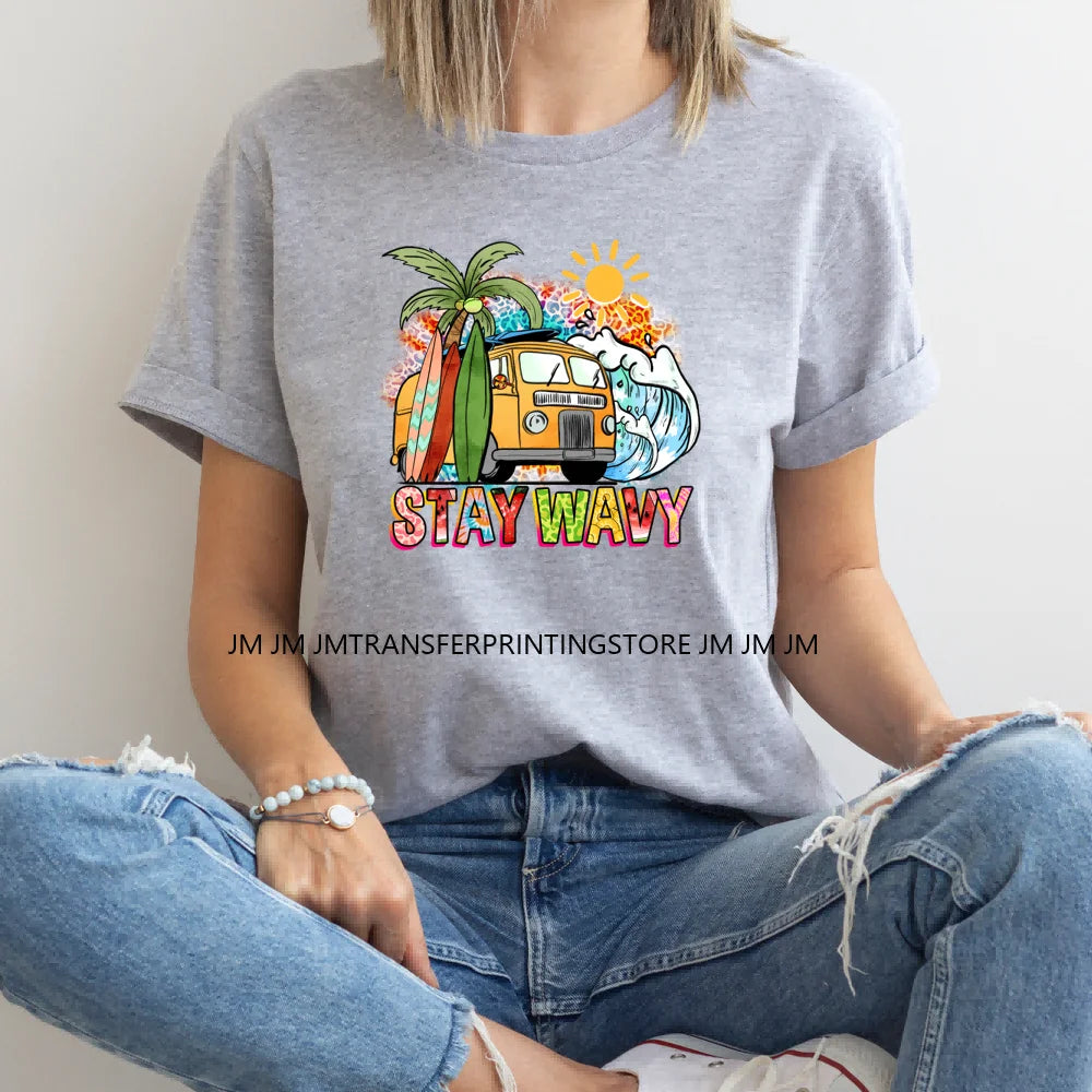 Tropical Summer Mama Nana Auntie Sister Floral Mom Iron On Spanish Busy Doing Mama Stuff DTF Transfer Stickers For T-shirts