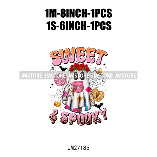 Spanish Espooky Vibes Latina Pantasmas Mexican Halloween Conchas Cucuys Aqui Espantan DTF Iron On Transfers Stickers For Hoodies