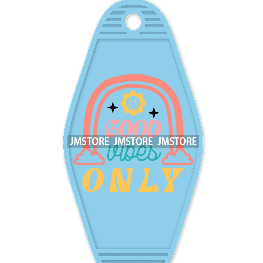 As Far As I Know I'm Delightful High Quality WaterProof UV DTF Sticker For Motel Hotel Keychain Motivational Positive Quotes