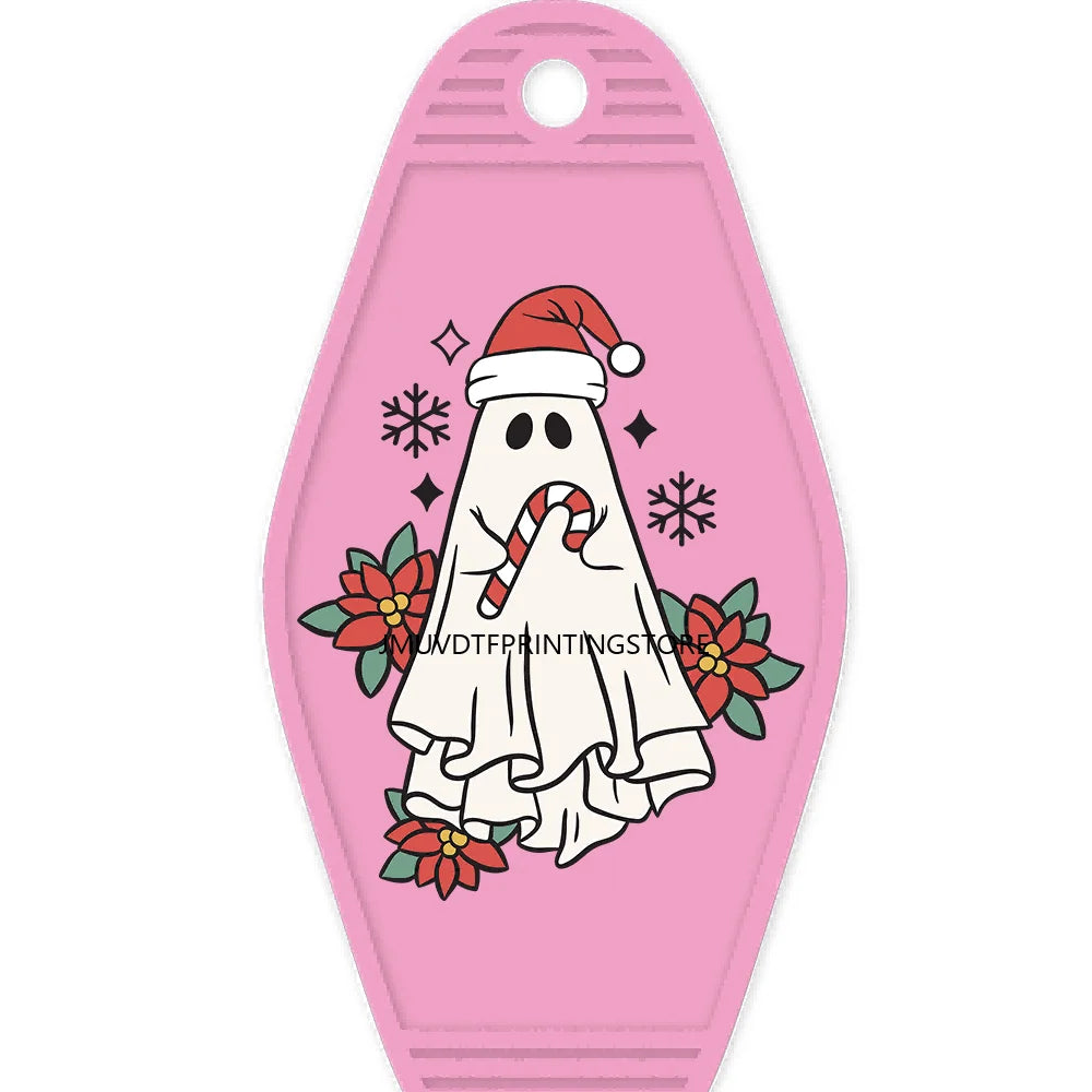 Christmas Boojee Snowman Stanley Tumbler Belt Bag High Quality WaterProof UV DTF Sticker For Motel Hotel Keychain Santa Claus