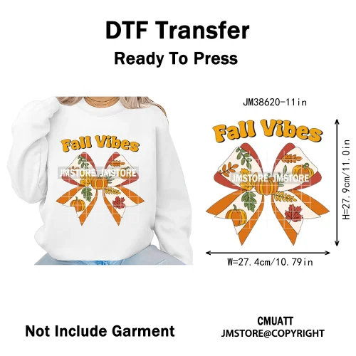 Fall Into Reading Sunflower Pumpkin Coquette Autumn Season Vibes Iron on DTF Heat Transfers Stickers Ready to Press for T-shirts