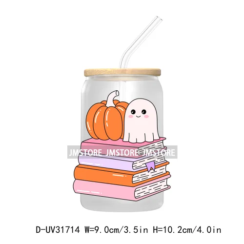 Fall Pumpkin Spice Cozy Readers Bookish Club UV DTF Transfer Stickers Decals For Libbey Cold Cups Mugs Tumbler Waterproof Craft