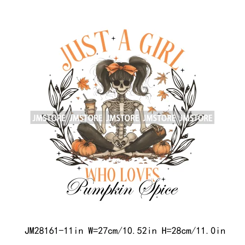 Pumpkin Season Autumn Coquette Bow Girly Cozy Fall Vibes Decals DTF Iron On Transfers Stickers Ready To Press For Hoodies Bags