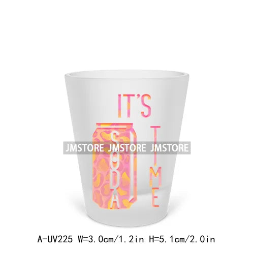 Drink Drank Drunk Alcohol Short Glass Cups UV DTF Sticker For Beer Mugs Decals Transfers Stickers Waterproof DIY Craft Quotes