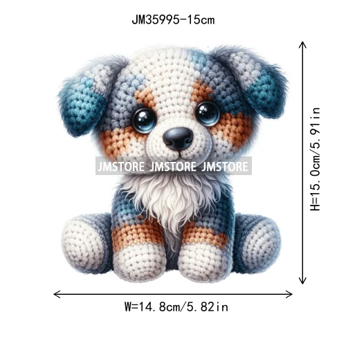 15cm 5.9in Kid Panda Bear Animal Iron On Heat Transfer Sticker For Clothes Printed Vinyl Thermal Applique Washable T-Shirt Decal
