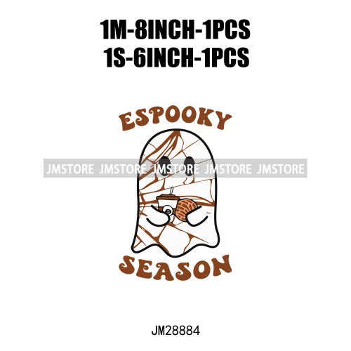 Pan Tasmas Spooky Halloween Conchas Cucuys Mexican Spooky Season Ghost Iron On DTF Transfer Stickers Ready To Press For T-shirts