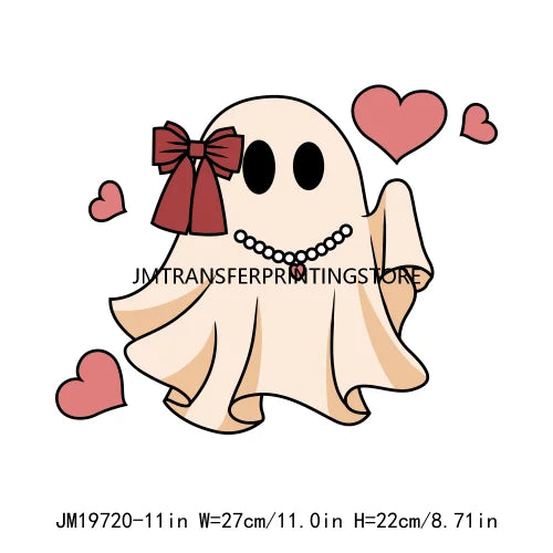 Ghost Valentine's Day Be My Boo Iron On DTF Transfers Ready To Press For Clothing