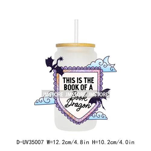 Trendy Readers Book Club UV Sticker Decals For Libbey Cold Cups Mugs Tumbler Transfer Stickers Waterproof High Quality Labels
