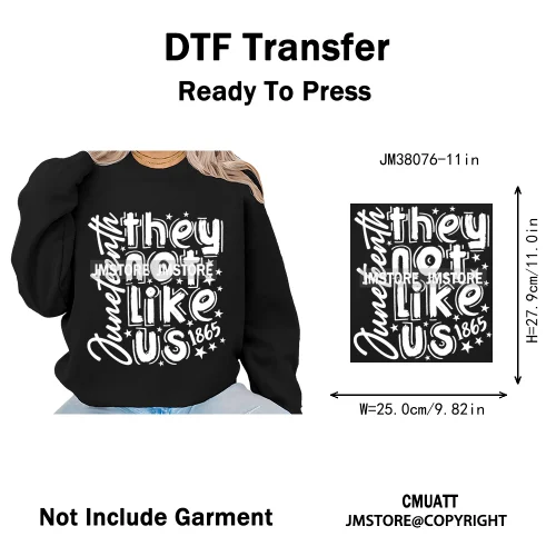 God Says She Is Dope Women Juneteenth 1865 Independence Washable Iron on DTF Transfers Stickers Ready to Press for Clothes