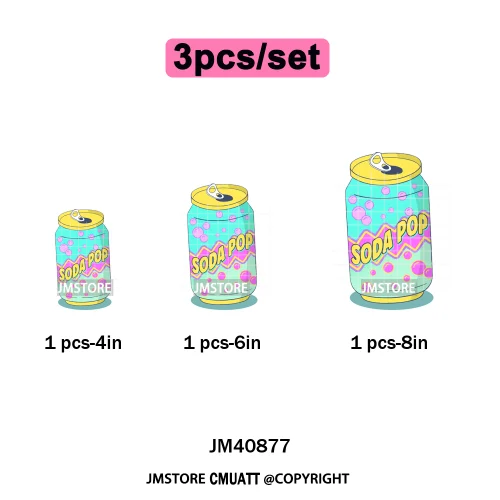Cartoon Girl Group Boy Band Music Fans Anime Lover Soda Pop Iron on DTF Washable Transfers Stickers Ready to Press for T-shirts