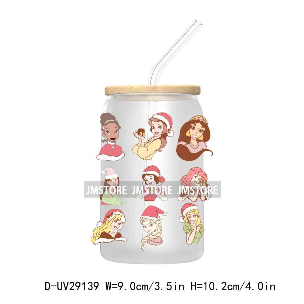 Christmas Vibes Cartoon Mouse Friends UV DTF Transfer Stickers Decals For Libbey Cold Cups Mugs Tumbler Labels Magical Kingdom